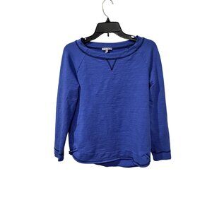 T By Talbots Womens Blue Long Sleeve Top With UPF 50+ Protection Size S